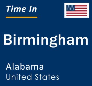 what timezone is alabama in|Current local time in Birmingham, Alabama.